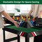 4 in 1 Game Table Foosball Hockey Billiards Table Tennis Combo Arcade Table Black